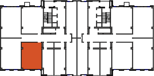location of the building in the complex
