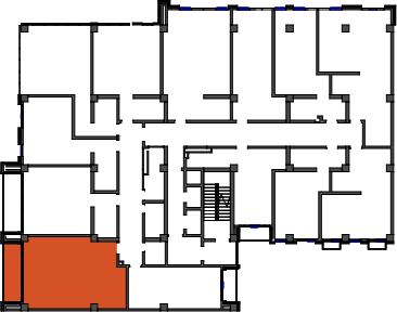 location of the building in the complex