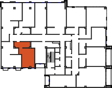 location of the building in the complex