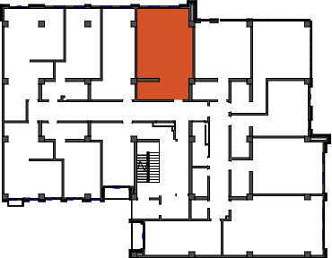 location of the building in the complex