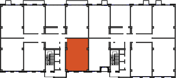 location of the building in the complex