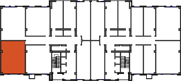 location of the building in the complex