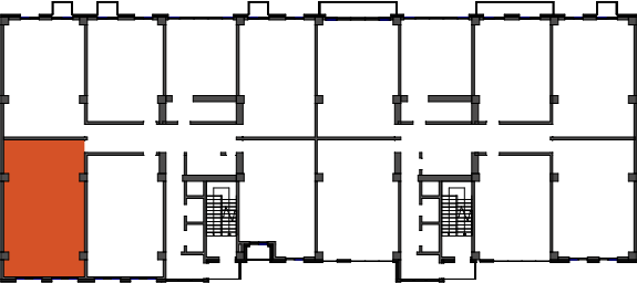 location of the building in the complex
