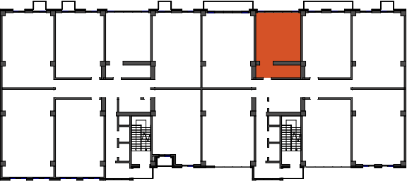 location of the building in the complex