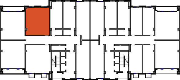location of the building in the complex