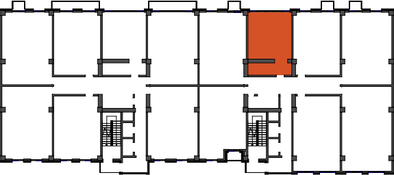 location of the building in the complex