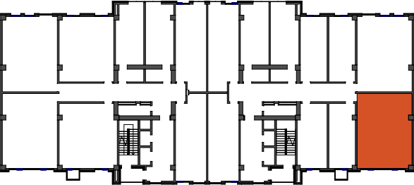location of the building in the complex