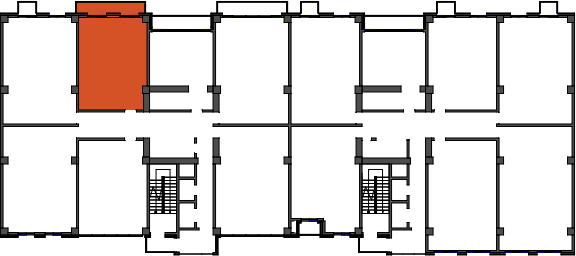location of the building in the complex