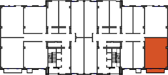 location of the building in the complex