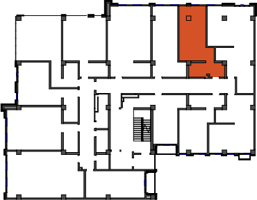 location of the building in the complex