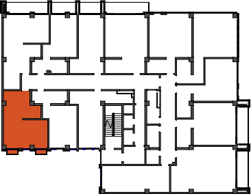 location of the building in the complex