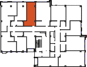 location of the building in the complex