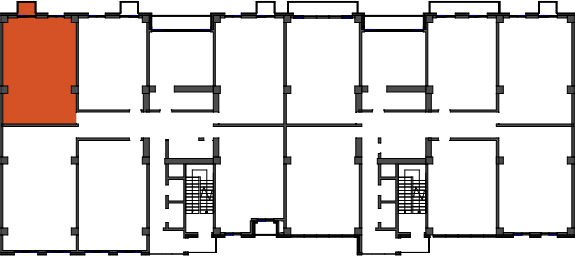 location of the building in the complex