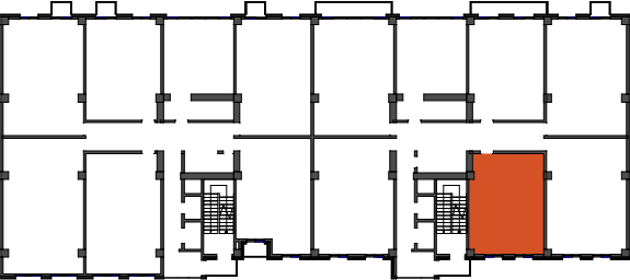 location of the building in the complex
