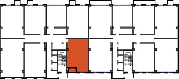 location of the building in the complex