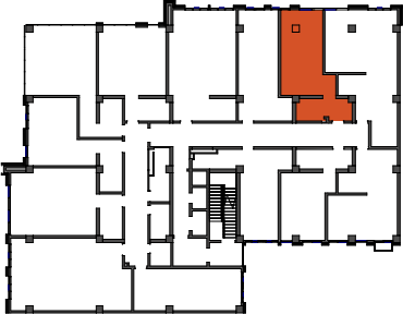 location of the building in the complex