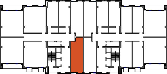 location of the building in the complex