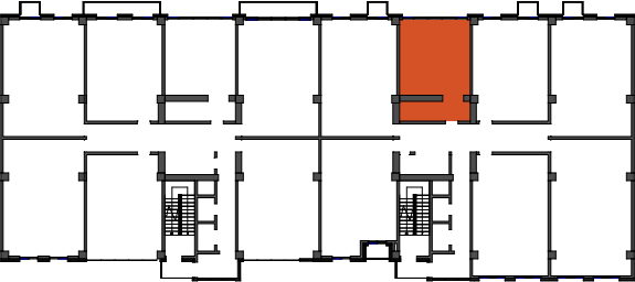 location of the building in the complex