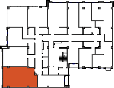 location of the building in the complex