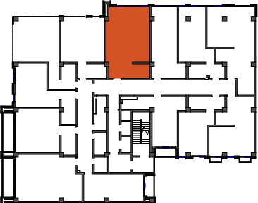 location of the building in the complex