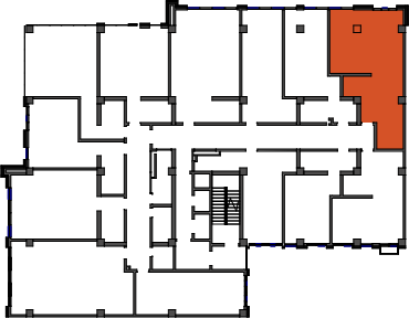 location of the building in the complex