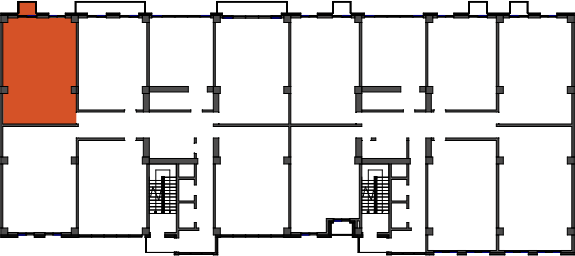 location of the building in the complex
