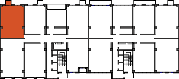 location of the building in the complex