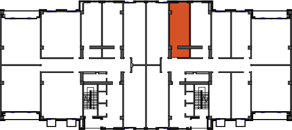 location of the building in the complex