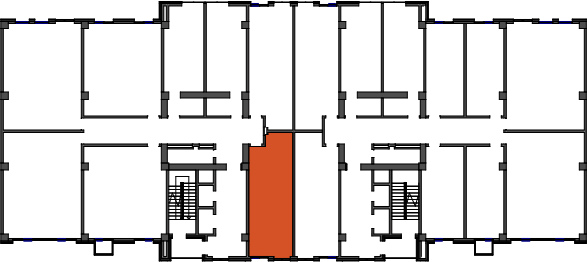 location of the building in the complex