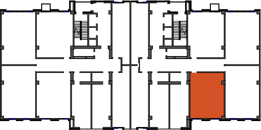location of the building in the complex