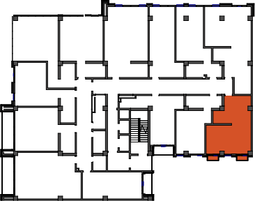 location of the building in the complex