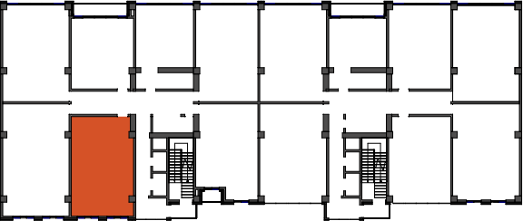 location of the building in the complex