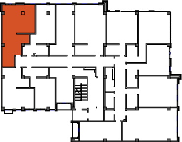 location of the building in the complex