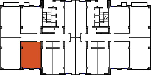 location of the building in the complex