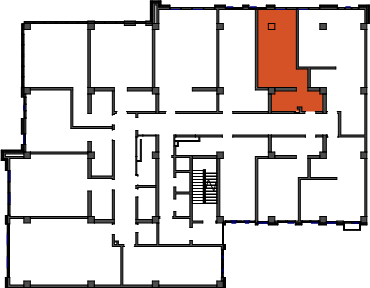 location of the building in the complex