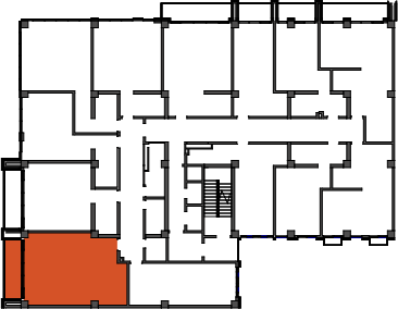 location of the building in the complex