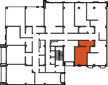 location of the building in the complex