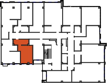location of the building in the complex