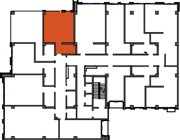 location of the building in the complex