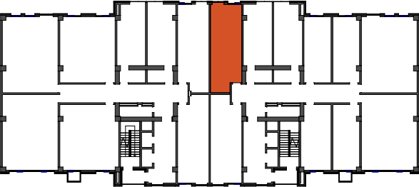 location of the building in the complex