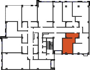 location of the building in the complex