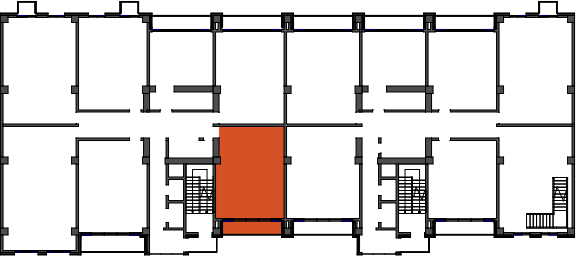 location of the building in the complex