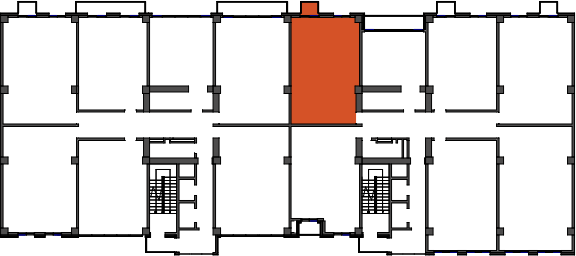 location of the building in the complex