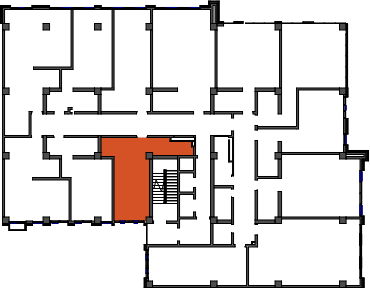 location of the building in the complex