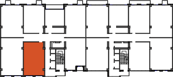 location of the building in the complex