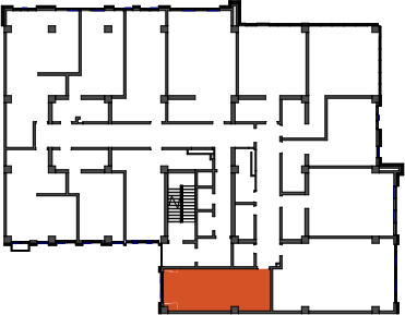 location of the building in the complex