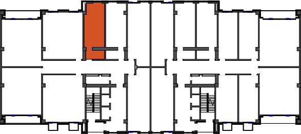 location of the building in the complex