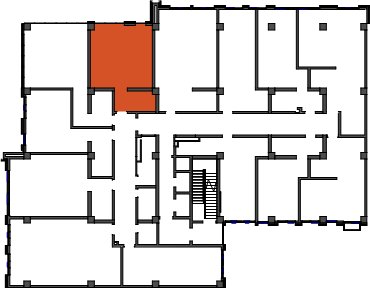 location of the building in the complex