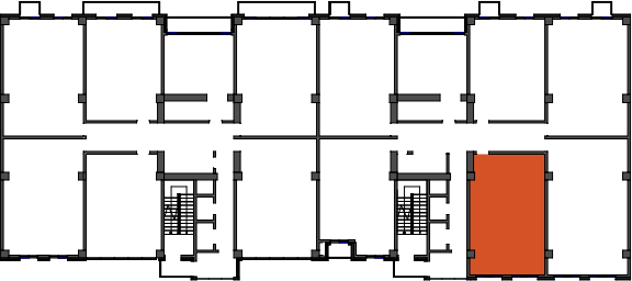 location of the building in the complex