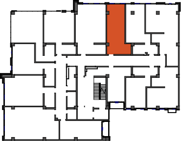 location of the building in the complex